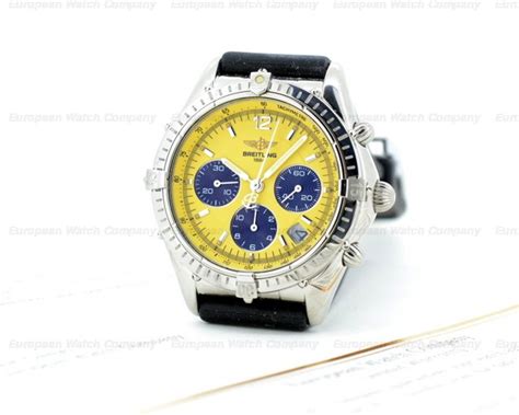 breitling a30012 yellow|Breitling Cockpit Chronograph Yellow Dial SS.